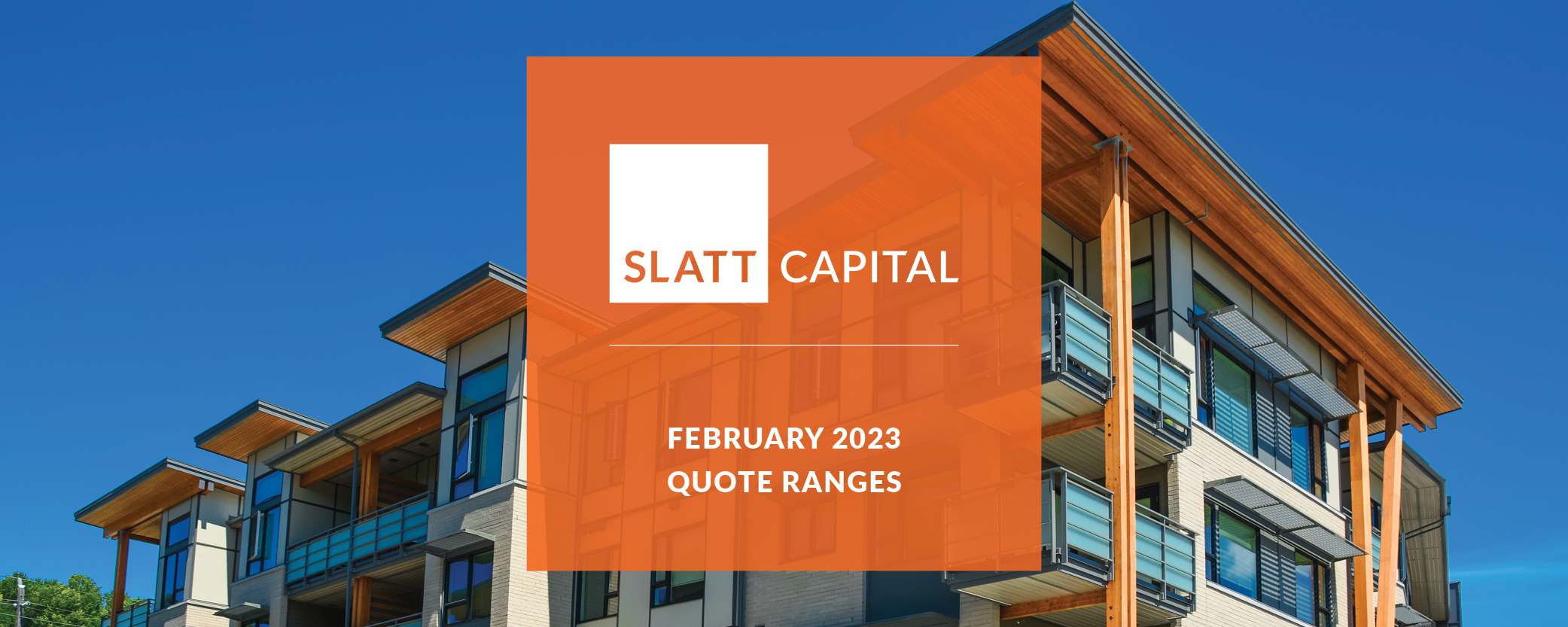 February 2023 cre interest rate ranges & lowest rates: past 60 days